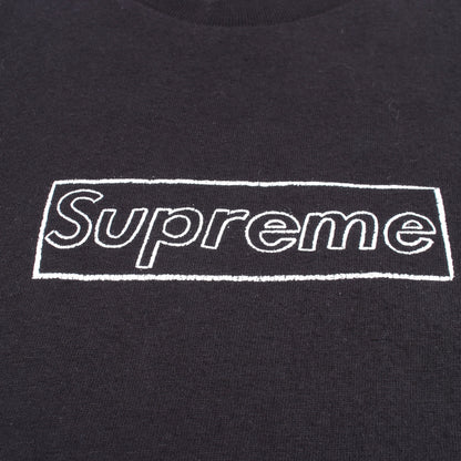 KAWS Chalk Logo Tee 半袖Tシャツ コットン ブラック シュプリーム
