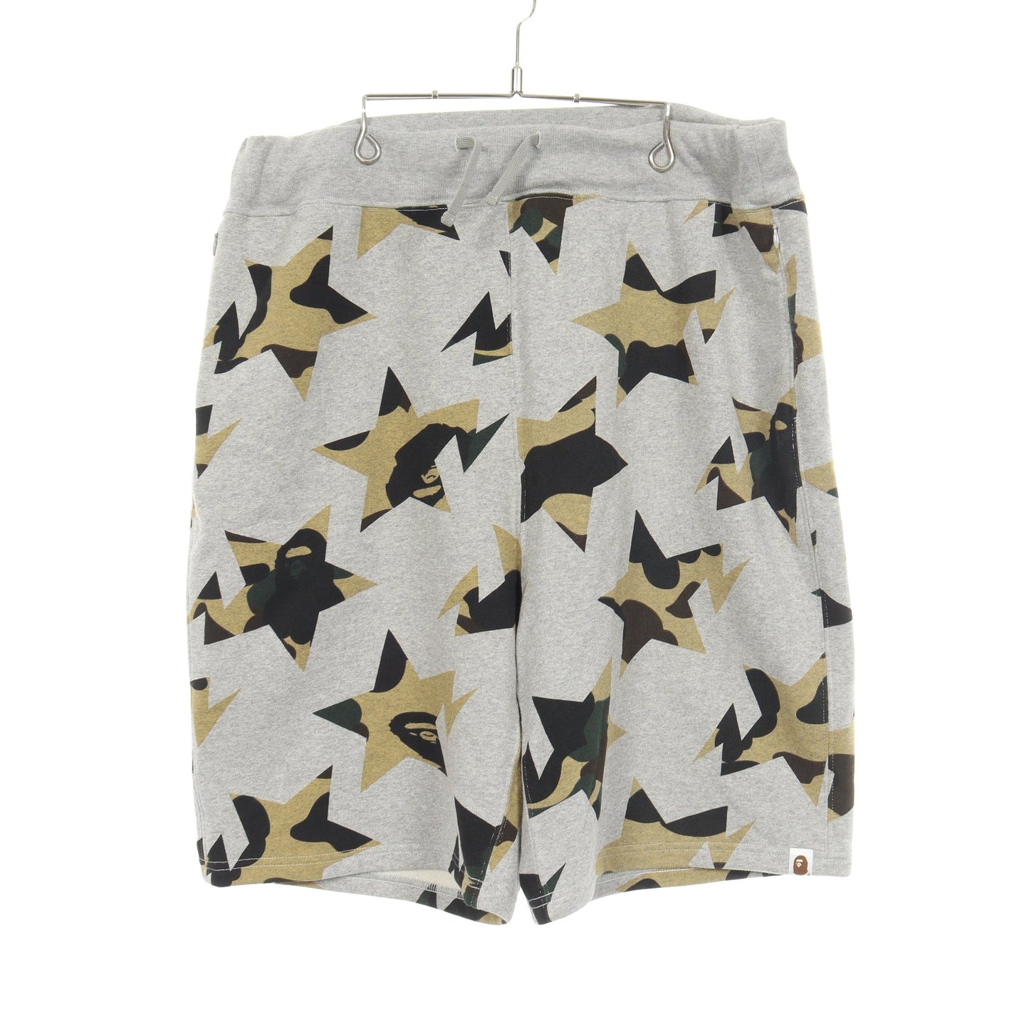 スターカモ 裏起毛 ハーフ スウェットパンツ コットン グレー マルチカラー アベイシングエイプベイプ ボトムス A BATHING APE(BAPE)