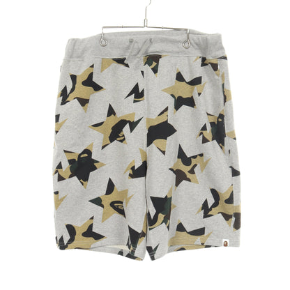 スターカモ 裏起毛 ハーフ スウェットパンツ コットン グレー マルチカラー アベイシングエイプベイプ ボトムス A BATHING APE(BAPE)
