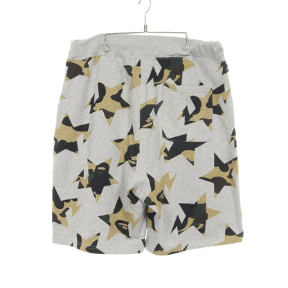 スターカモ 裏起毛 ハーフ スウェットパンツ コットン グレー マルチカラー アベイシングエイプベイプ ボトムス A BATHING APE(BAPE)