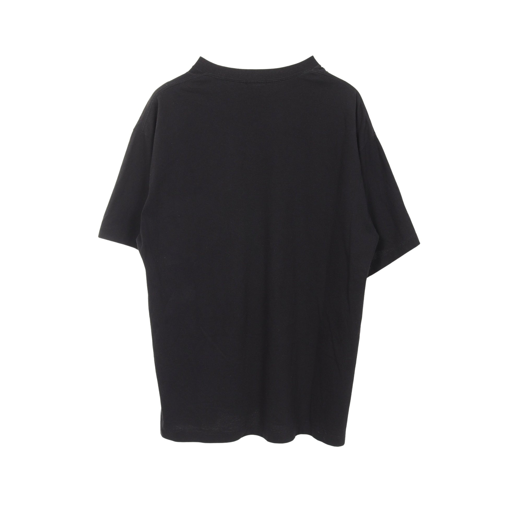 クルーネック 半袖Tシャツ コットン ブラック コモリ トップス COMOLI