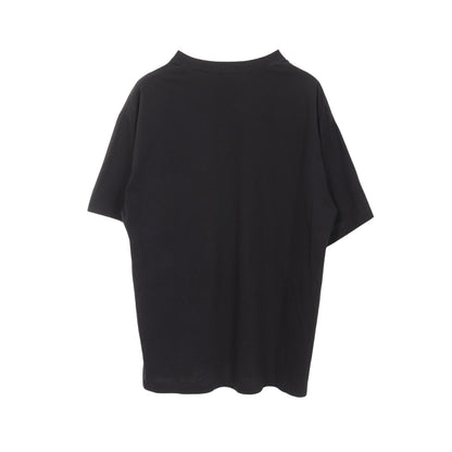 クルーネック 半袖Tシャツ コットン ブラック コモリ トップス COMOLI