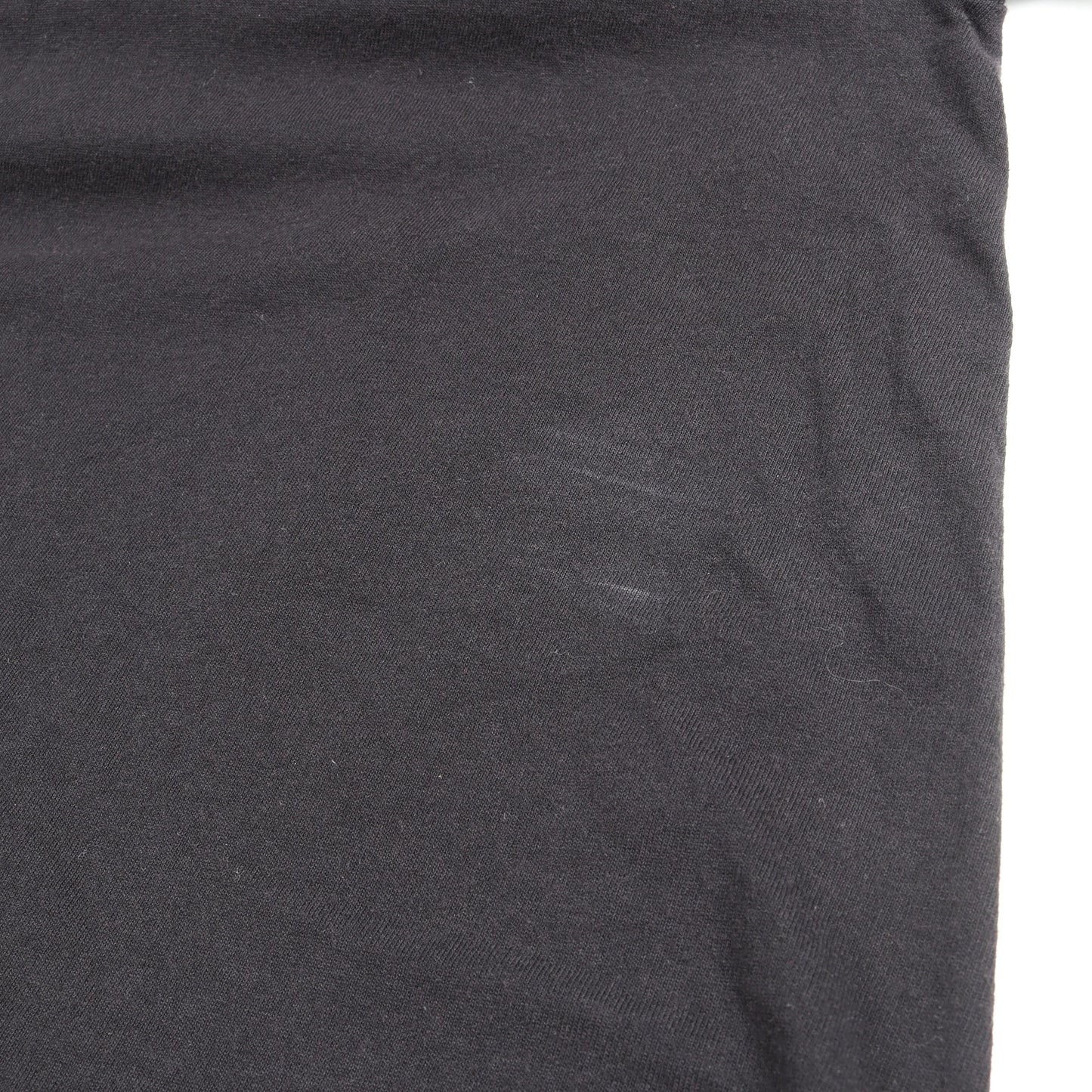 クルーネック 半袖Tシャツ コットン ブラック コモリ トップス COMOLI