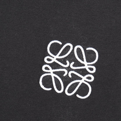 アナグラム刺繍 半袖Tシャツ コットン ブラック ロエベ トップス LOEWE