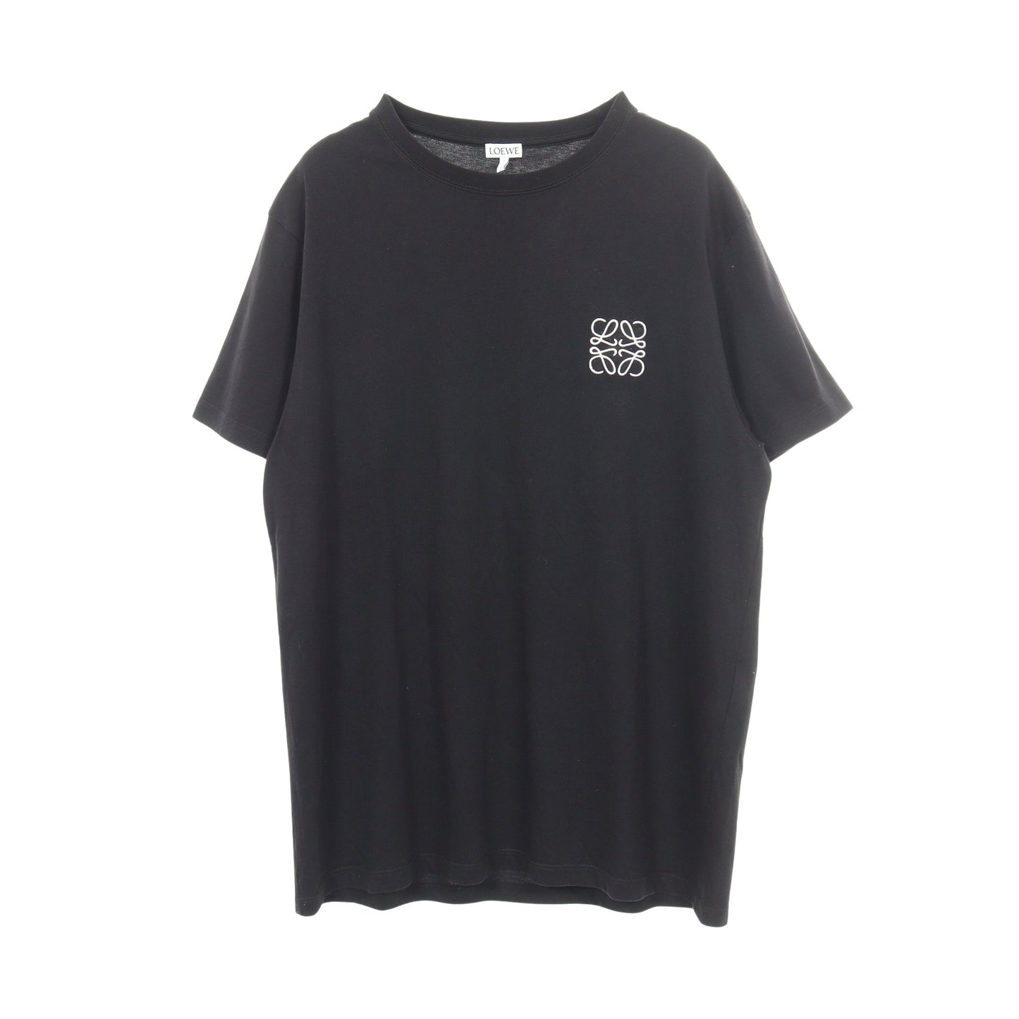 アナグラム刺繍 半袖Tシャツ コットン ブラック ロエベ トップス LOEWE
