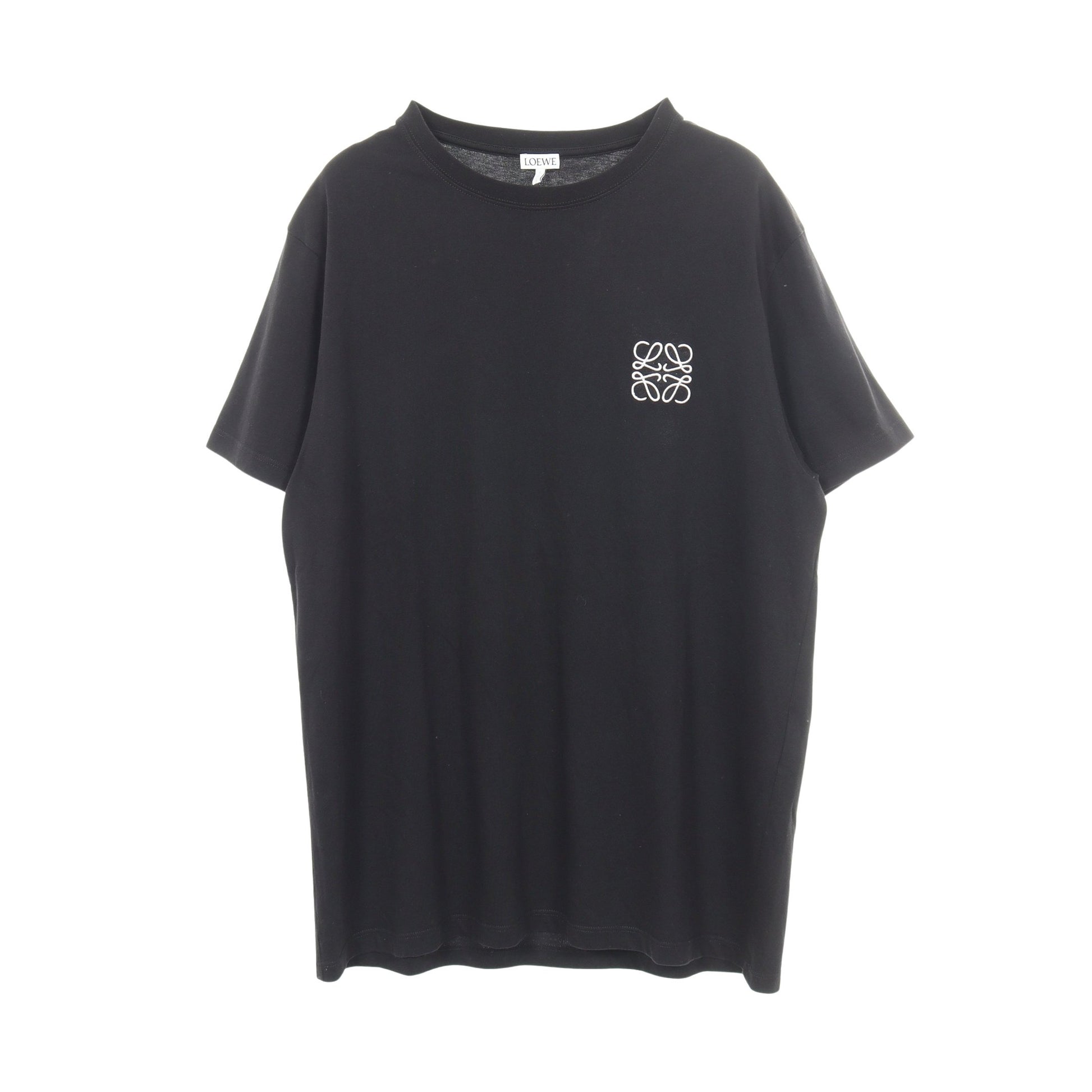 アナグラム刺繍 半袖Tシャツ コットン ブラック ロエベ トップス LOEWE