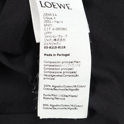 アナグラム刺繍 半袖Tシャツ コットン ブラック ロエベ トップス LOEWE