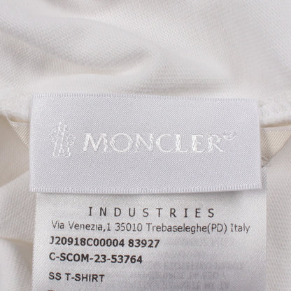 ピクセルロゴ Tシャツ 半袖Tシャツ コットン ホワイト モンクレール