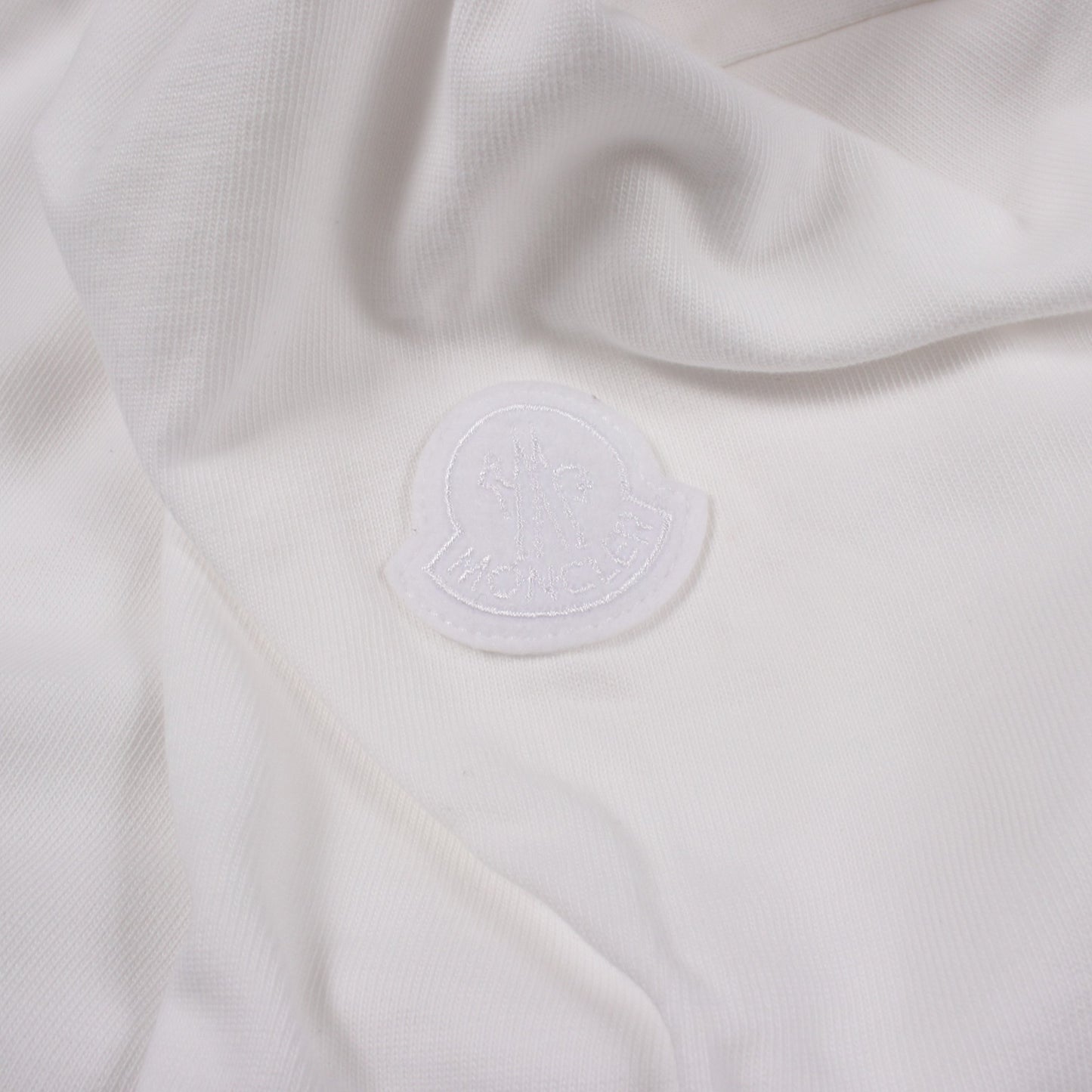 ピクセルロゴ Tシャツ 半袖Tシャツ コットン ホワイト モンクレール