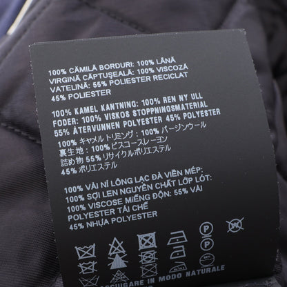 ボンバージャケット キャメル ネイビー ホワイト プラダ