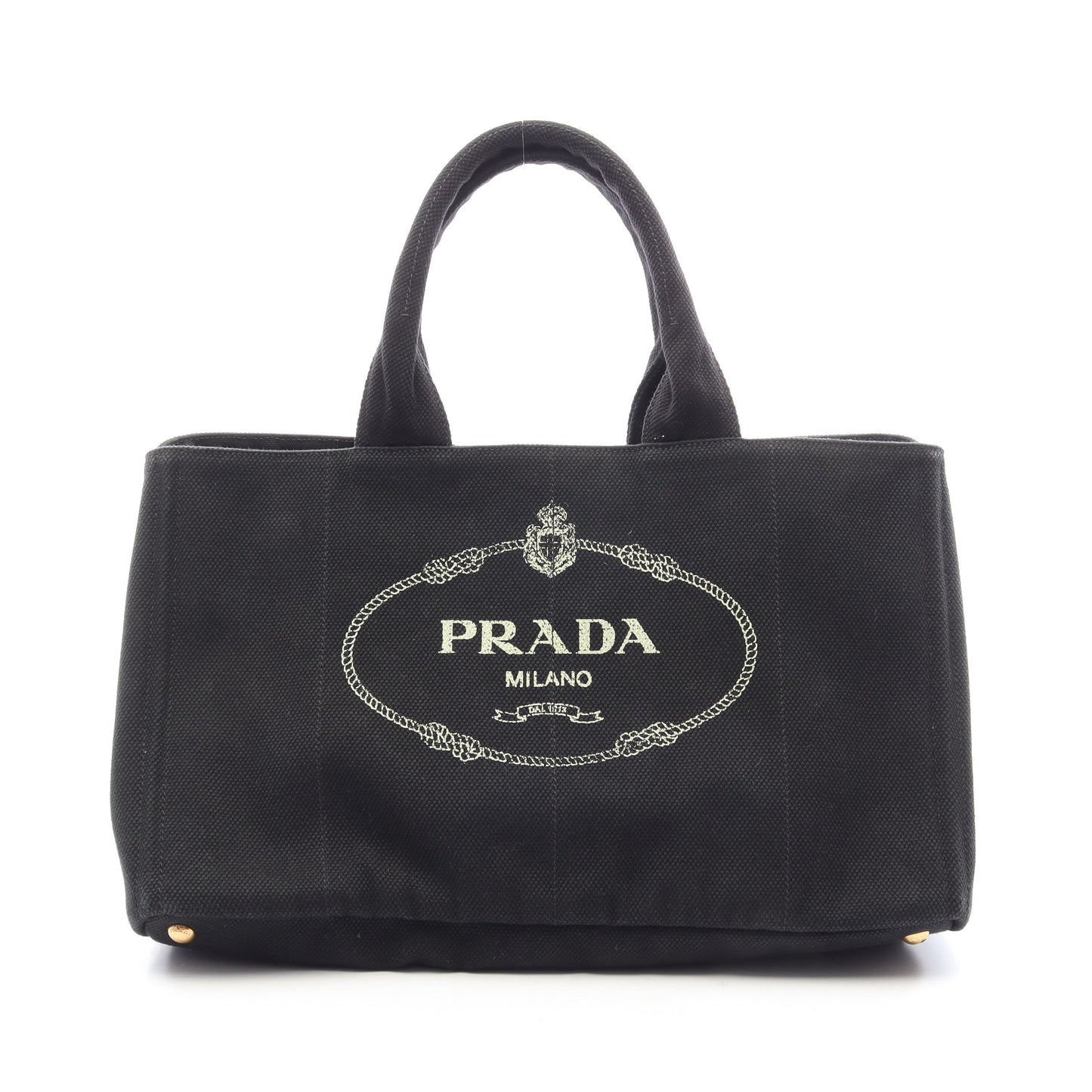 DENIM CANAPA カナパ ハンドバッグ トートバッグ キャンバス ブラック プラダ