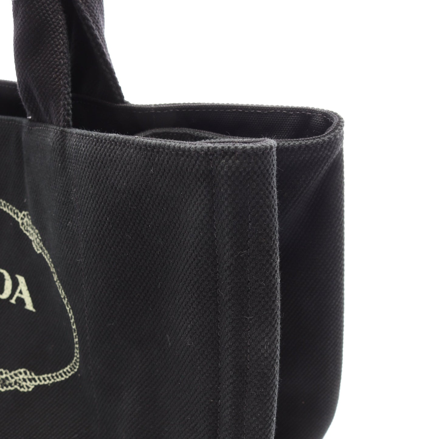 DENIM CANAPA カナパ ハンドバッグ トートバッグ キャンバス ブラック プラダ