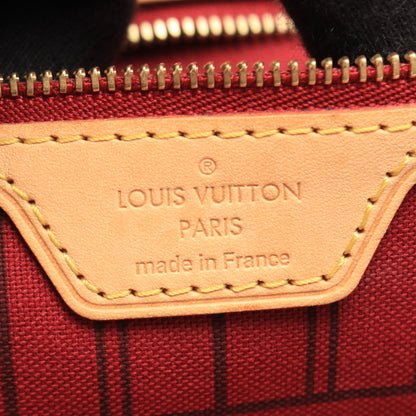 ネヴァーフルGM モノグラム フューシャ ショルダーバッグ トートバッグ PVC レザー ブラウン ルイヴィトン