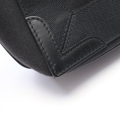 ネイビーカバ XS 2WAY ハンドバッグ キャンバス レザー ブラック バレンシアガ