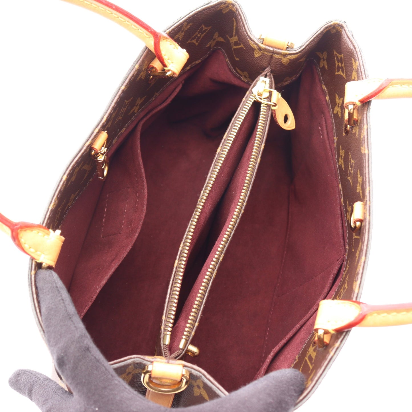 モンテーニュMM モノグラム 2WAY ハンドバッグ PVC レザー ブラウン ルイヴィトン