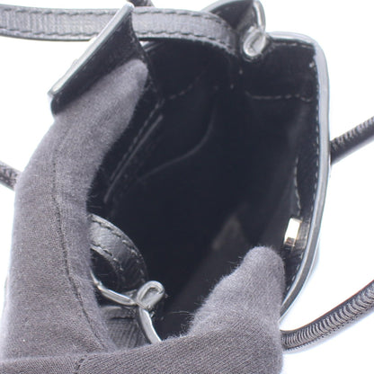 SHOPPING PHONE HOLDER ショッピング フォンフォルダー 2WAY ショルダーバッグ レザー ブラック バレンシアガ バッグ BALENCIAGA