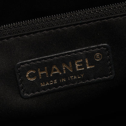 マトラッセ グランドショッピング GST チェーンショルダーバッグ チェーントートバッグ キャビアスキン ブラック ゴールド金具 シャネル