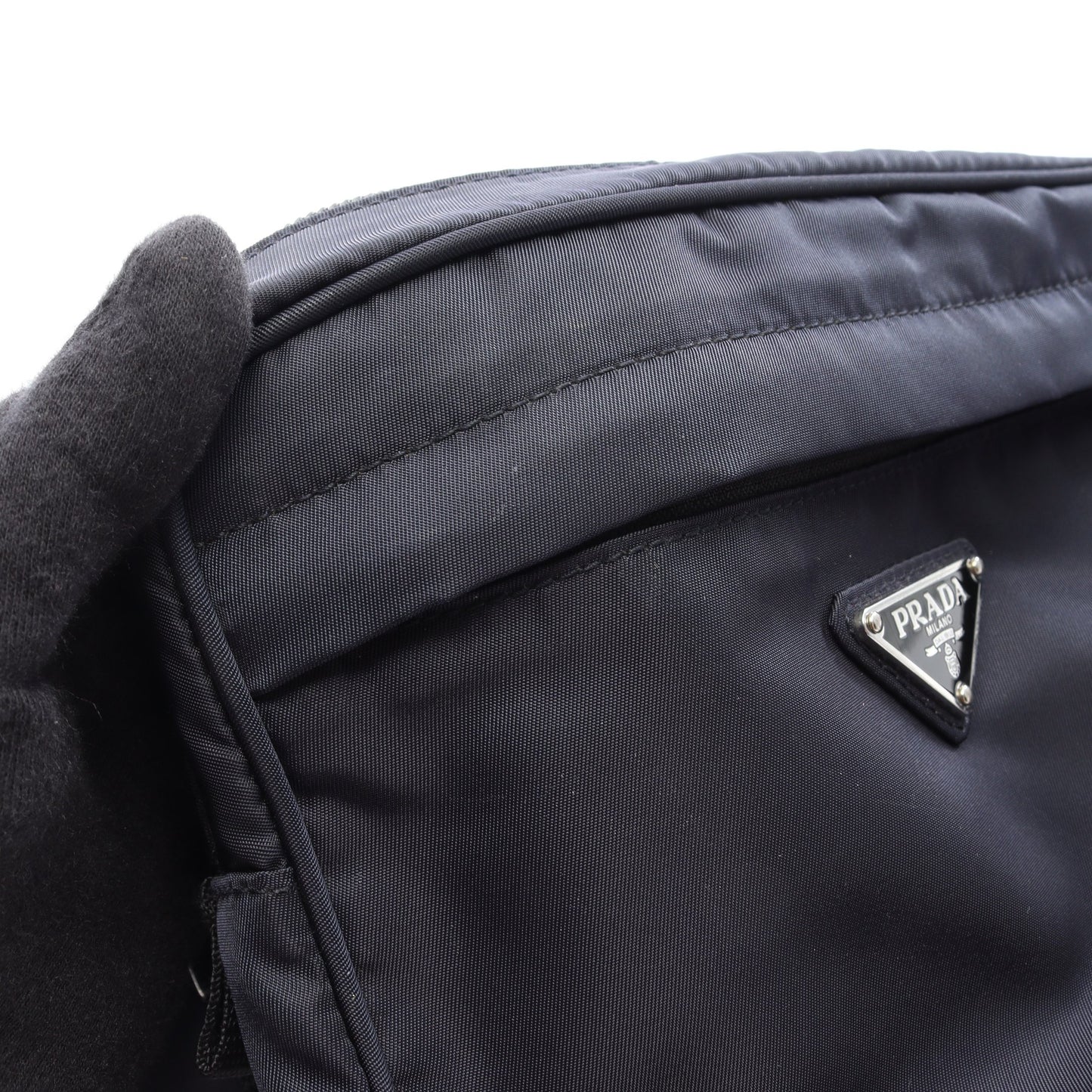TESSUTO MONTAGN ボディバッグ ウエストバッグ ナイロン ネイビー プラダ