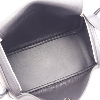 リンディ26 キャバン ショルダーバッグ トリヨンクレマンス ダークネイビー シルバー金具 G刻印 エルメス