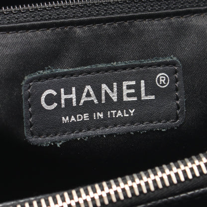 マトラッセ グランドショッピング GST チェーンショルダーバッグ チェーントートバッグ キャビアスキン ブラック シルバー金具 シャネル
