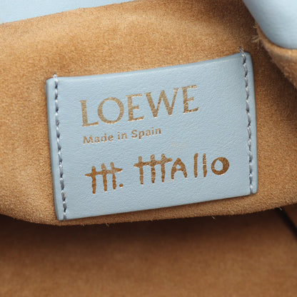 LOEWE × Maruja Mallo フラメンコクラッチ ミディアム ショルダーバッグ レザー ライトブルー マルチカラー ロエベ