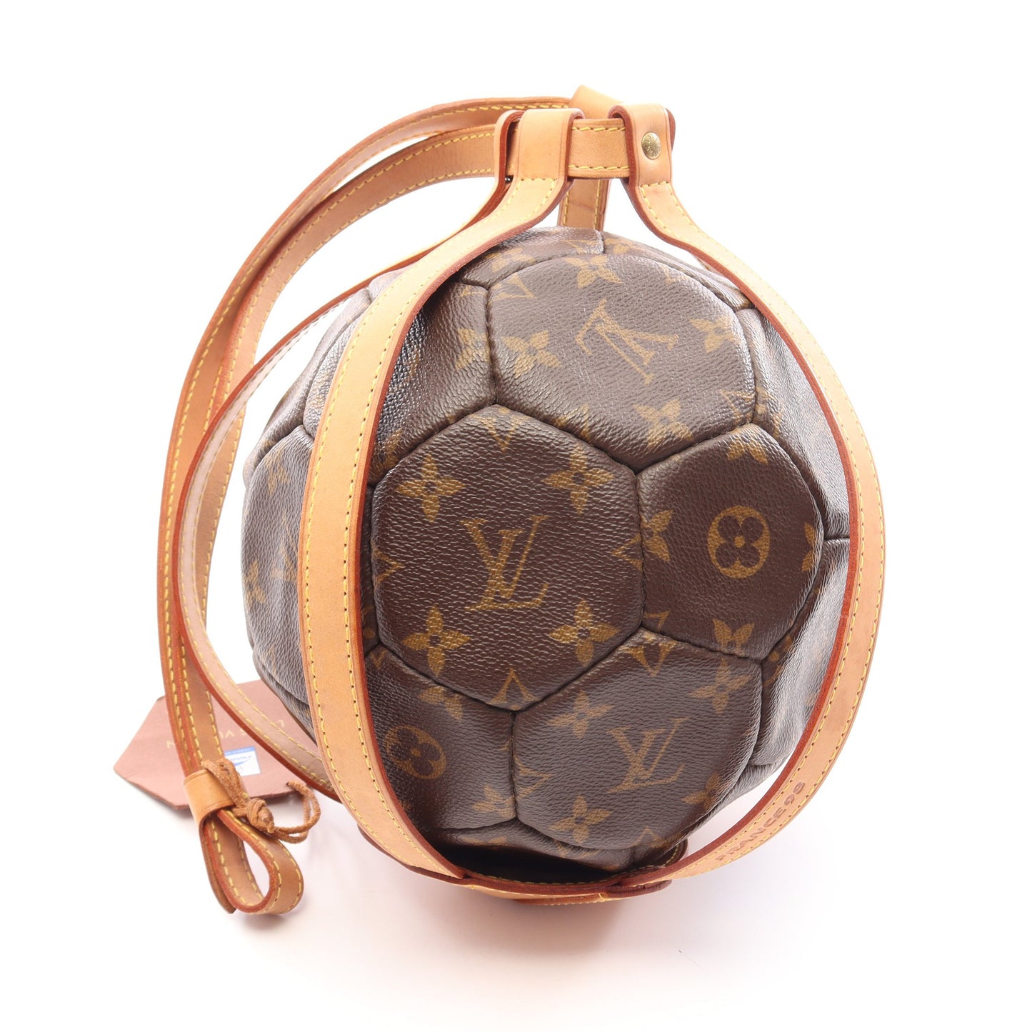 サッカーボール モノグラム 1998年フランスワールドカップ記念 3000個限定 ボール PVC ブラウン ルイヴィトン