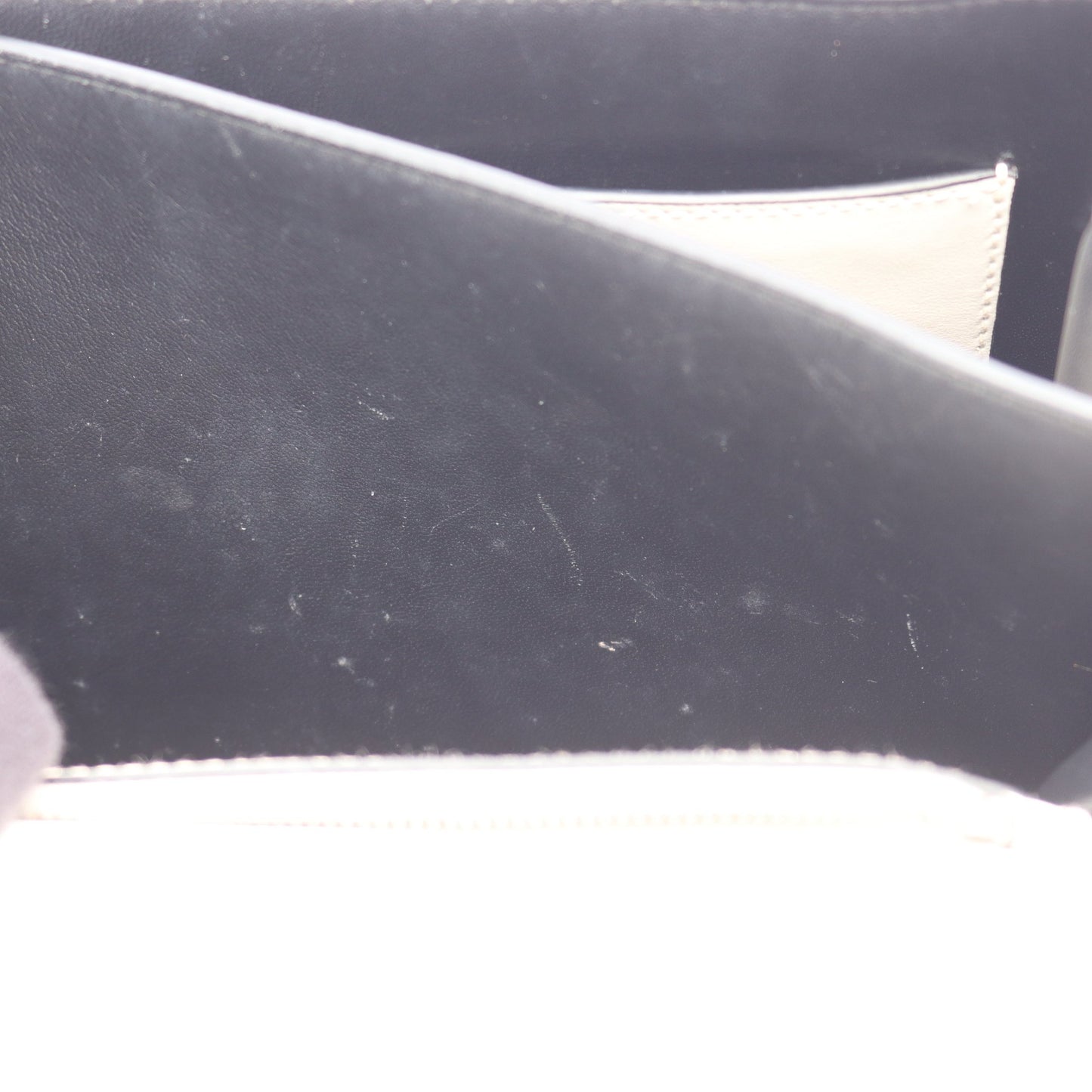 エレクトラ CITY CALF+SAFFI スタッズ 2WAY ハンドバッグ レザー ホワイト プラダ