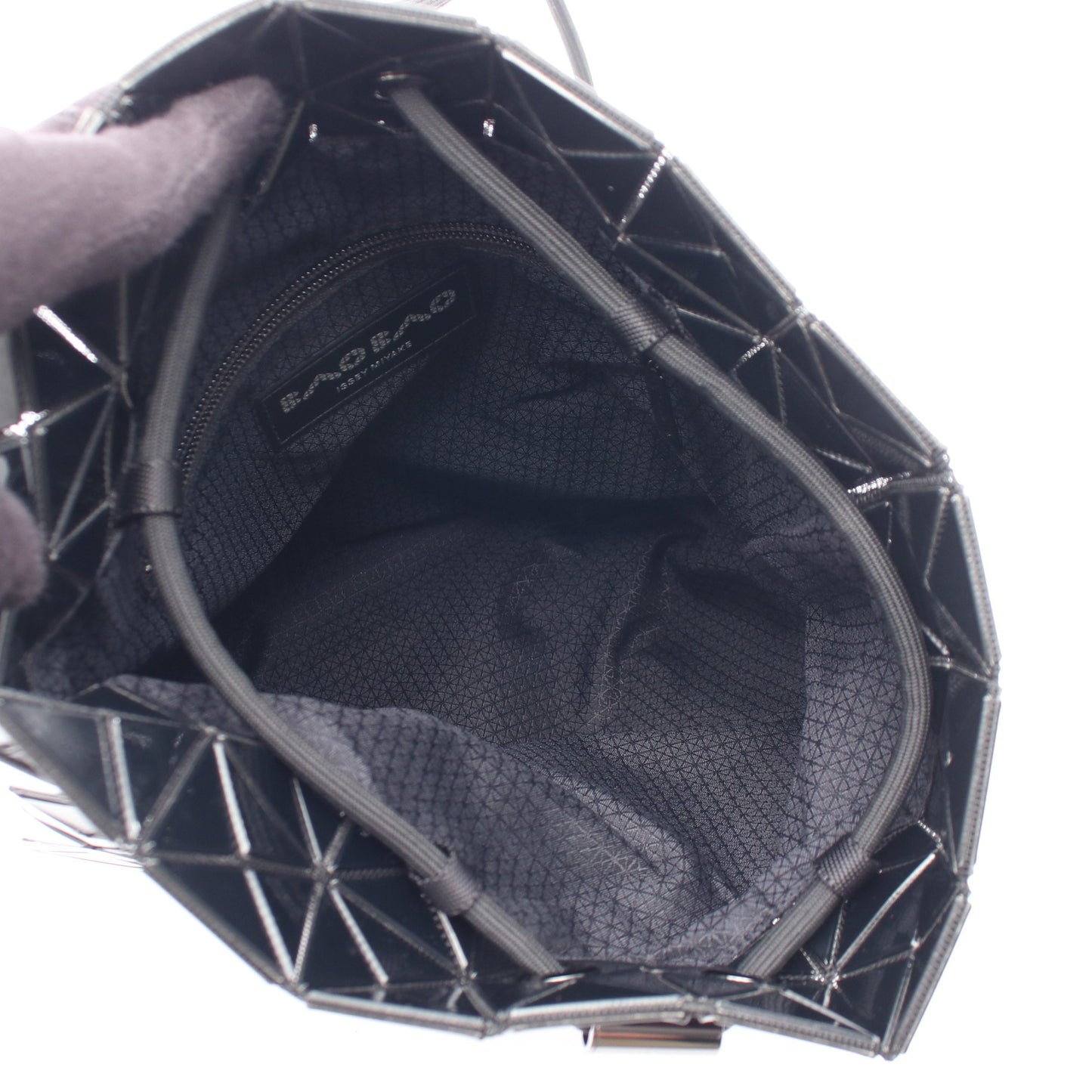 BAOBAO WRING バックパック リュックサック PVC ブラック イッセイミヤケ
