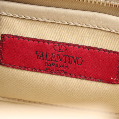 ロックスタッズ 2WAY ハンドバッグ レザー アイボリー ヴァレンティノ バッグ VALENTINO