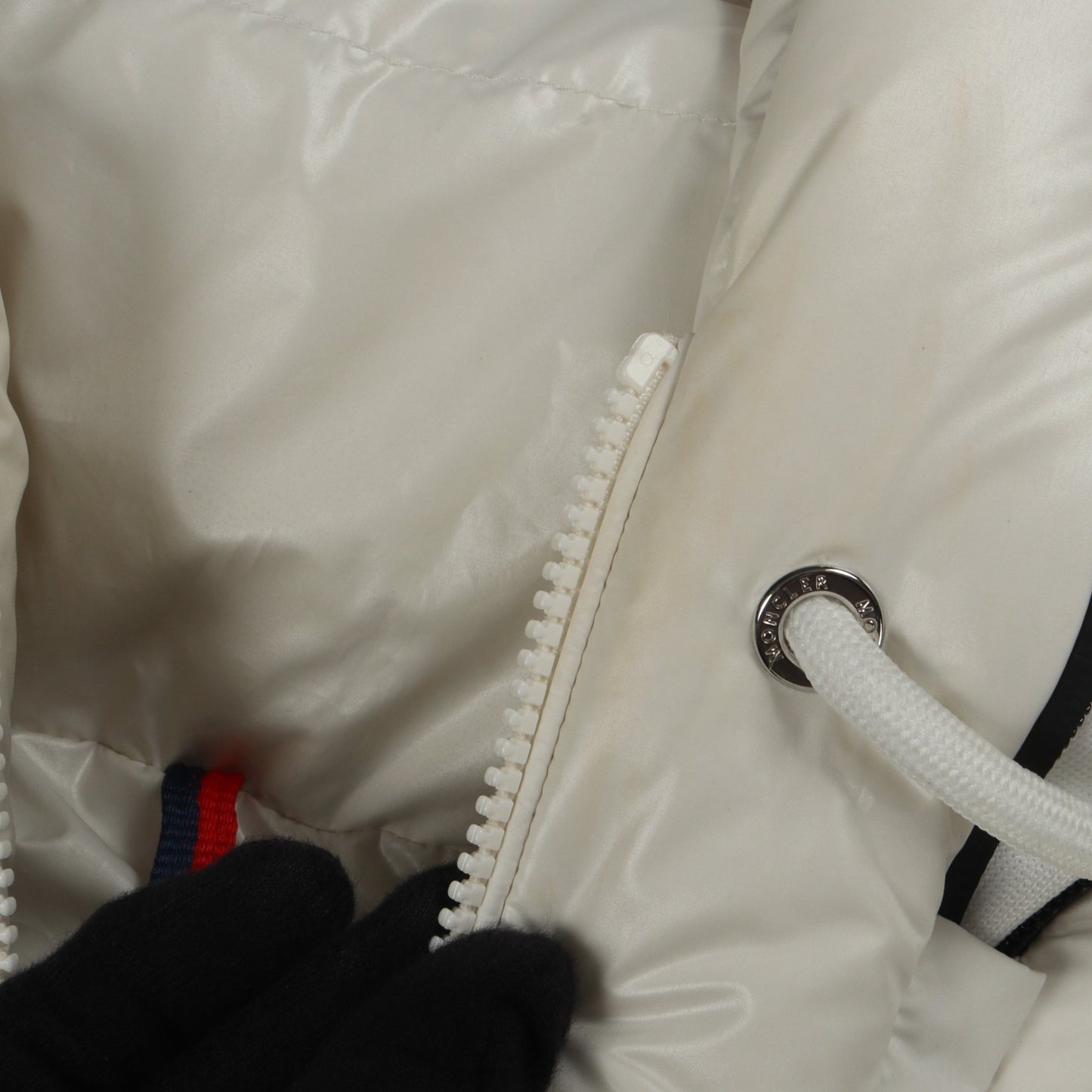 CARDERE フード付き ダウンジャケット オフホワイト モンクレール アウター MONCLER
