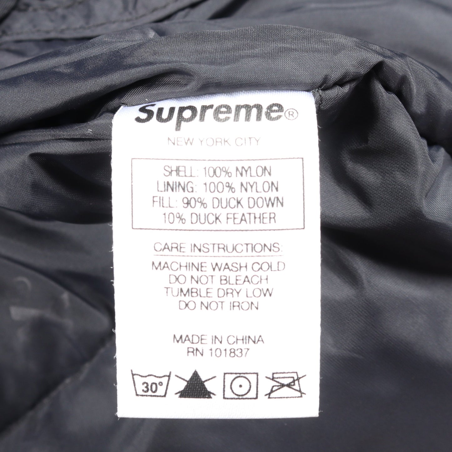 GORE-TEX ダウンコート ナイロン ブラック シュプリーム アウター Supreme