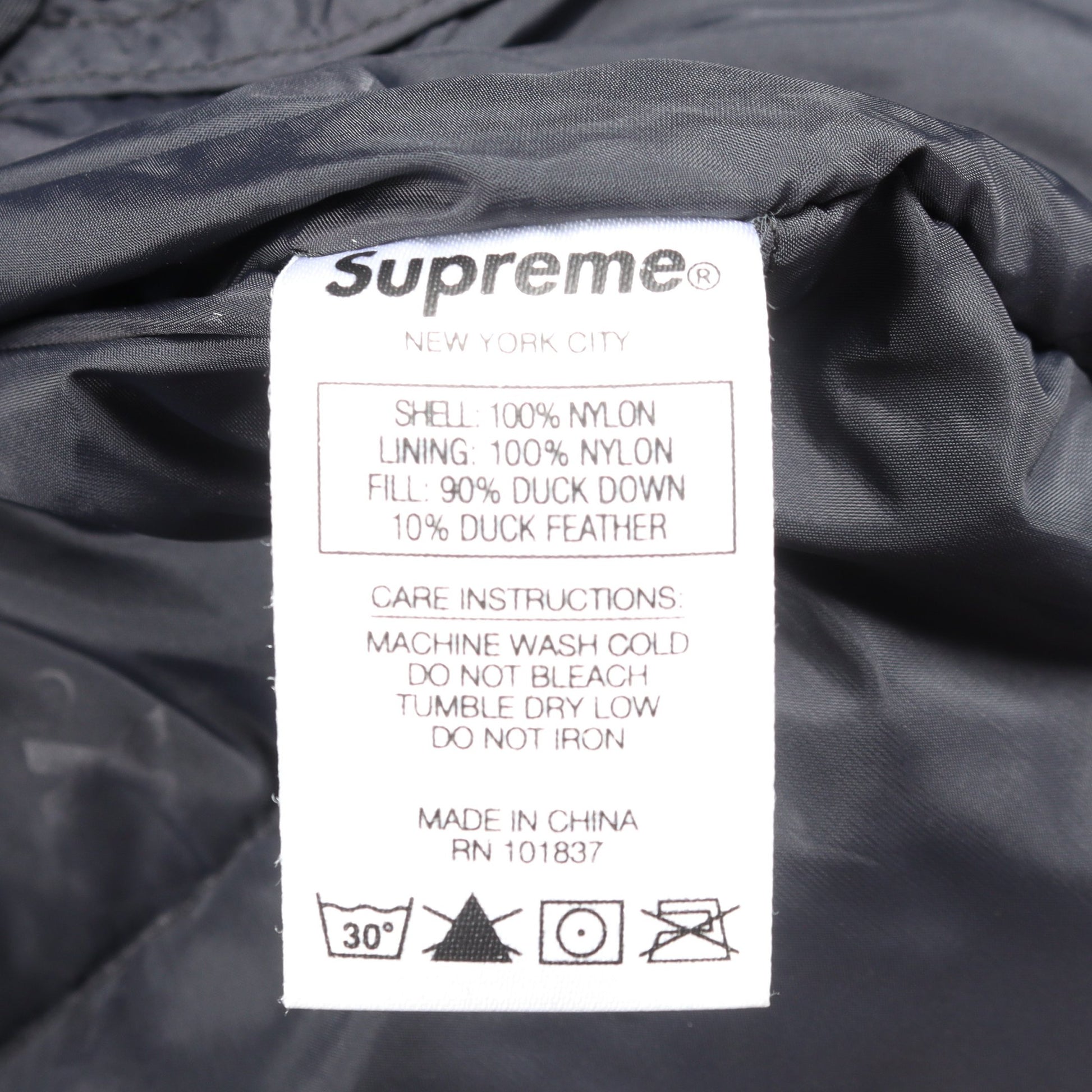 GORE-TEX ダウンコート ナイロン ブラック シュプリーム アウター Supreme