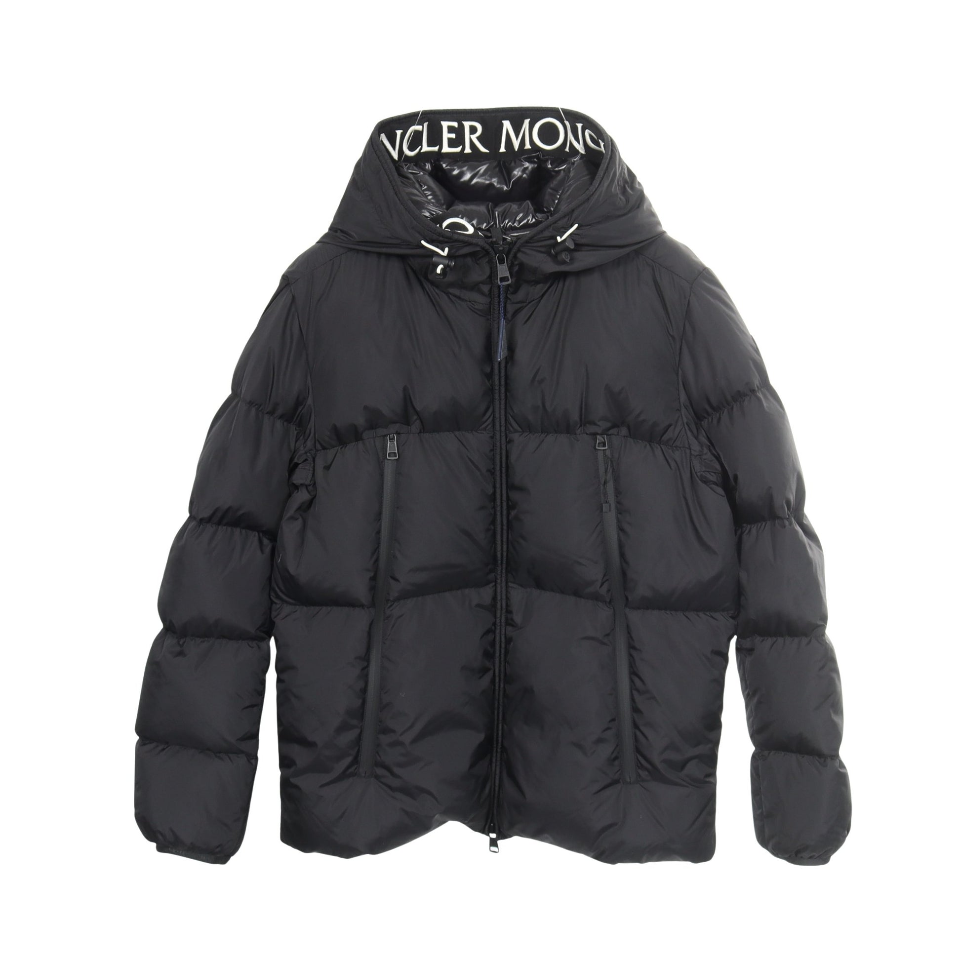 MONTCLA モンクラ フード付き ダウンジャケット ナイロン ブラック モンクレール アウター MONCLER