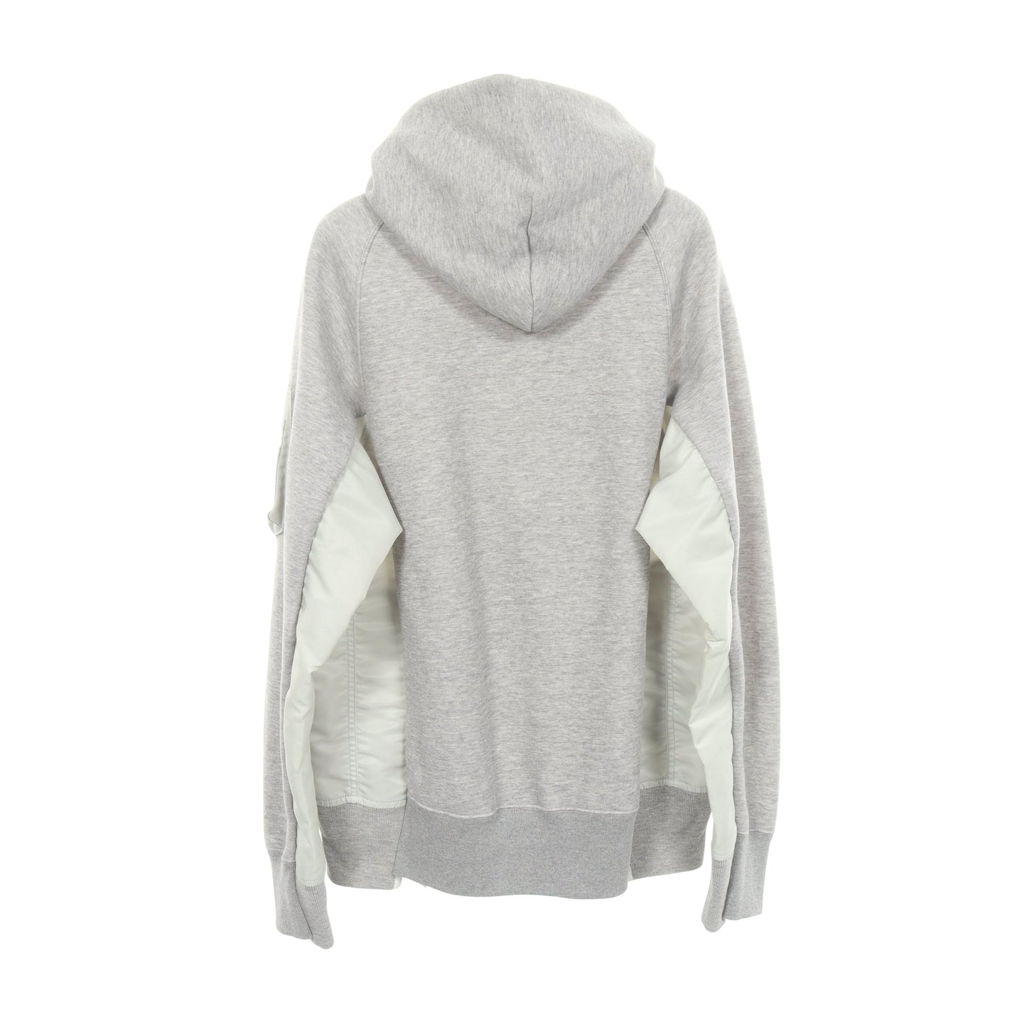 ドッキング プルオーバーパーカー コットン ナイロン ライトグレー サカイ トップス sacai