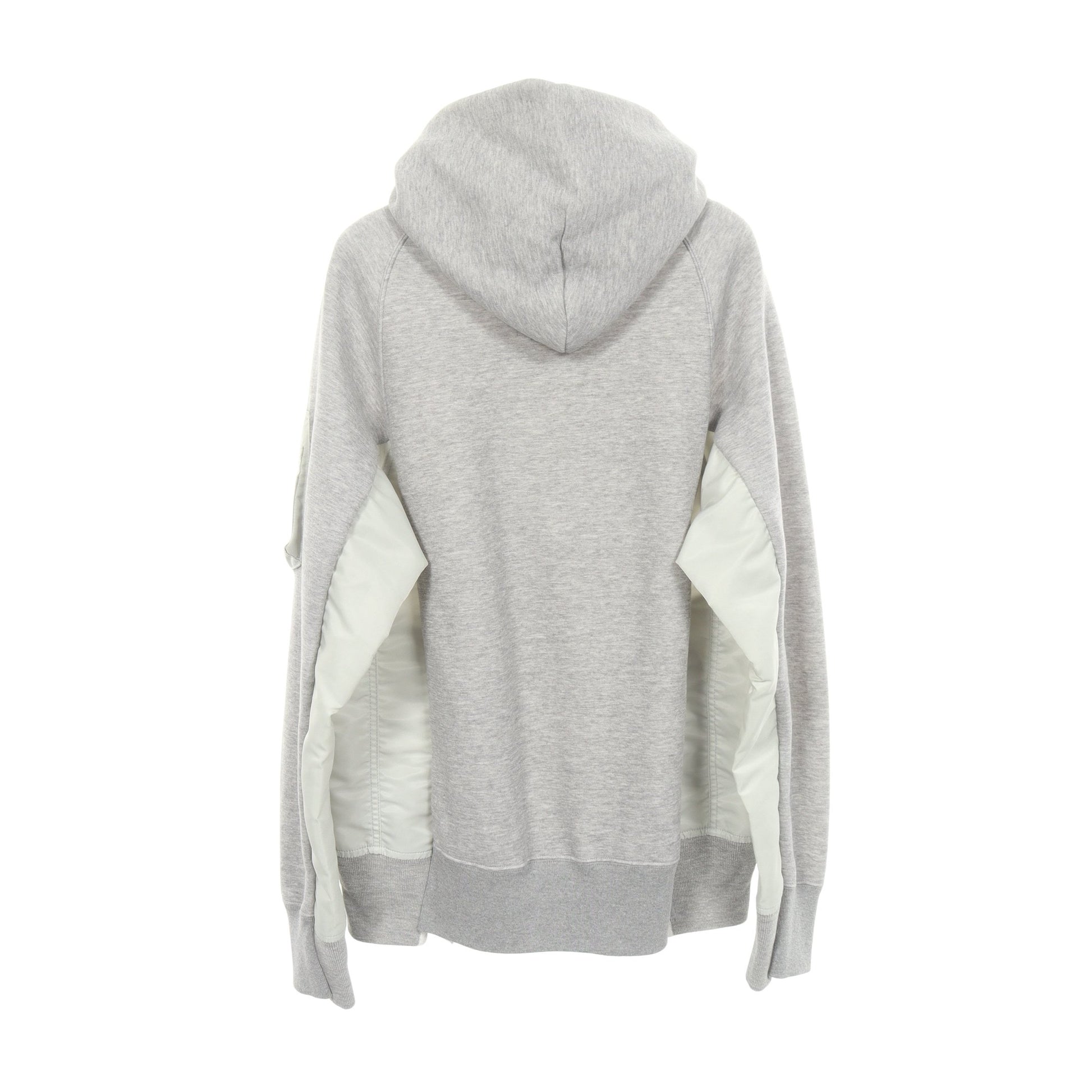 ドッキング プルオーバーパーカー コットン ナイロン ライトグレー サカイ トップス sacai