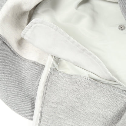 ドッキング プルオーバーパーカー コットン ナイロン ライトグレー サカイ トップス sacai
