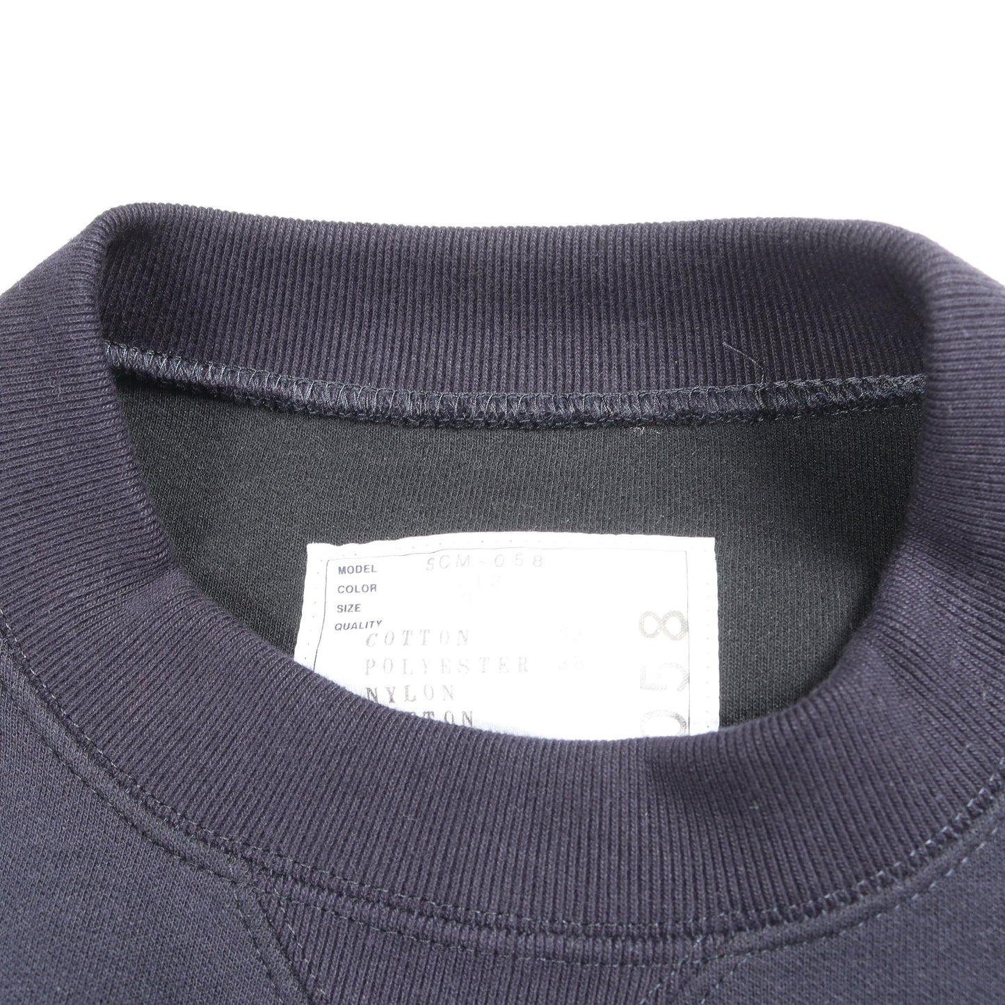 ドッキング スウェットシャツ コットン ナイロン ネイビー カーキグリーン サカイ トップス sacai