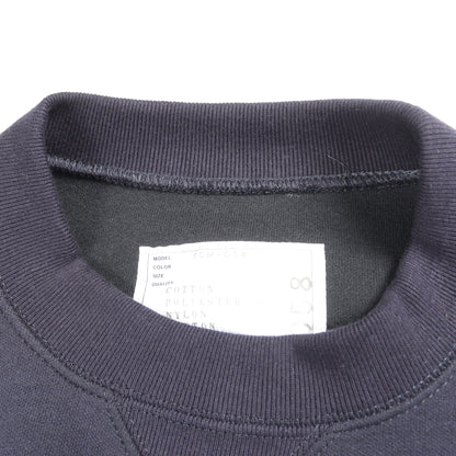 ドッキング スウェットシャツ コットン ナイロン ネイビー カーキグリーン サカイ トップス sacai