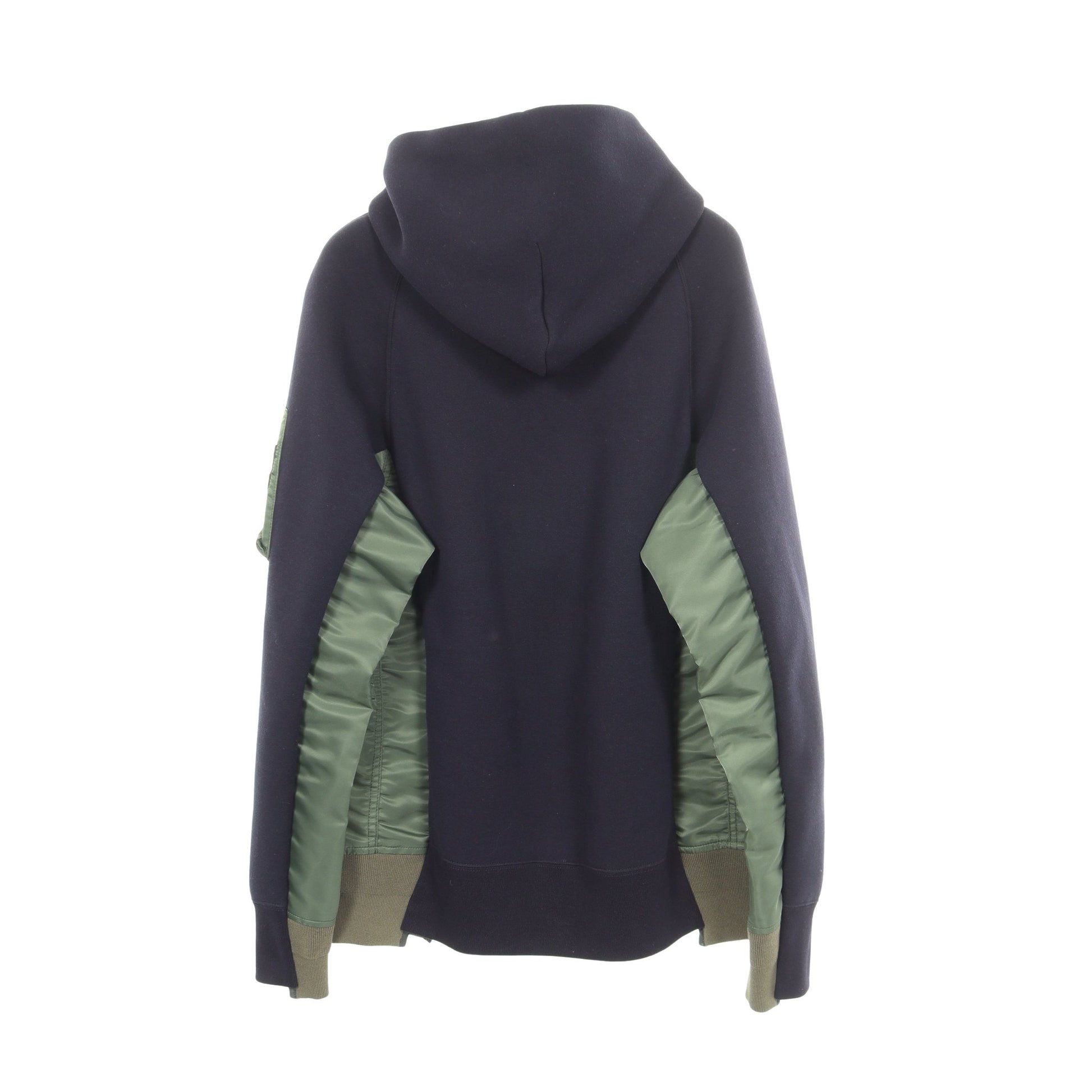 ドッキング プルオーバーパーカー コットン ナイロン ネイビー カーキグリーン サカイ トップス sacai