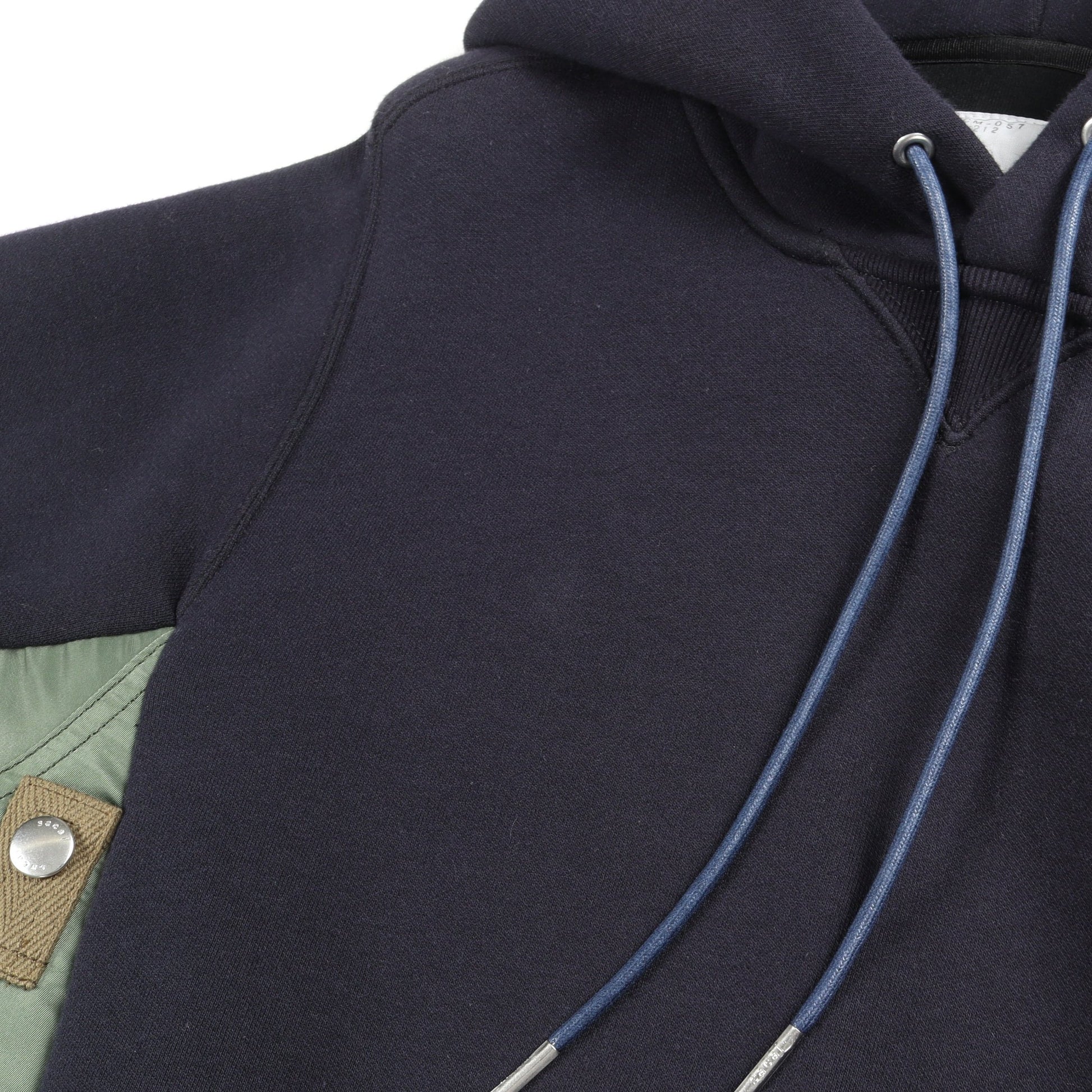 ドッキング プルオーバーパーカー コットン ナイロン ネイビー カーキグリーン サカイ トップス sacai
