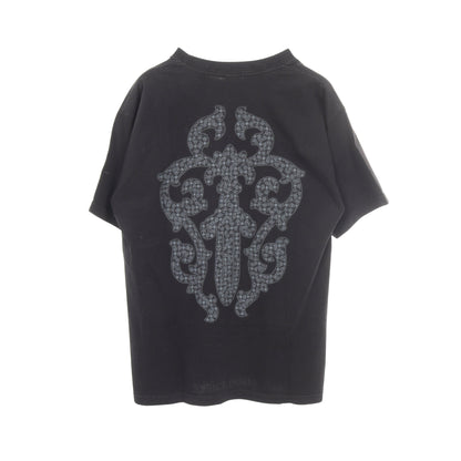 ヴァインダガー バックプリント ポケット付き 半袖Tシャツ コットン ブラック クロムハーツ トップス Chrome Hearts