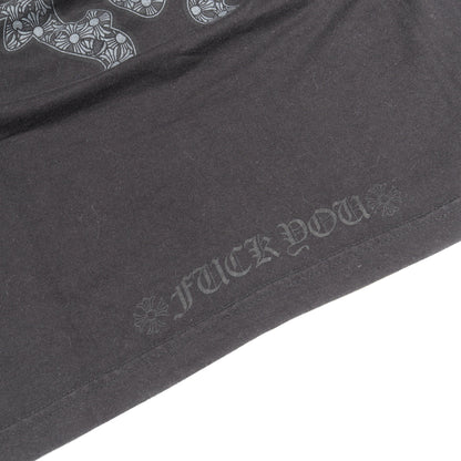 ヴァインダガー バックプリント ポケット付き 半袖Tシャツ コットン ブラック クロムハーツ トップス Chrome Hearts