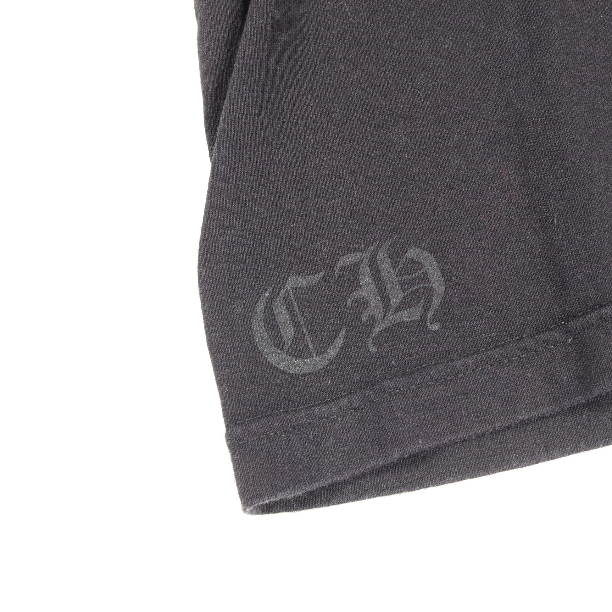 ヴァインダガー バックプリント ポケット付き 半袖Tシャツ コットン ブラック クロムハーツ トップス Chrome Hearts