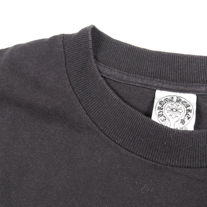 ヴァインダガー バックプリント ポケット付き 半袖Tシャツ コットン ブラック クロムハーツ トップス Chrome Hearts