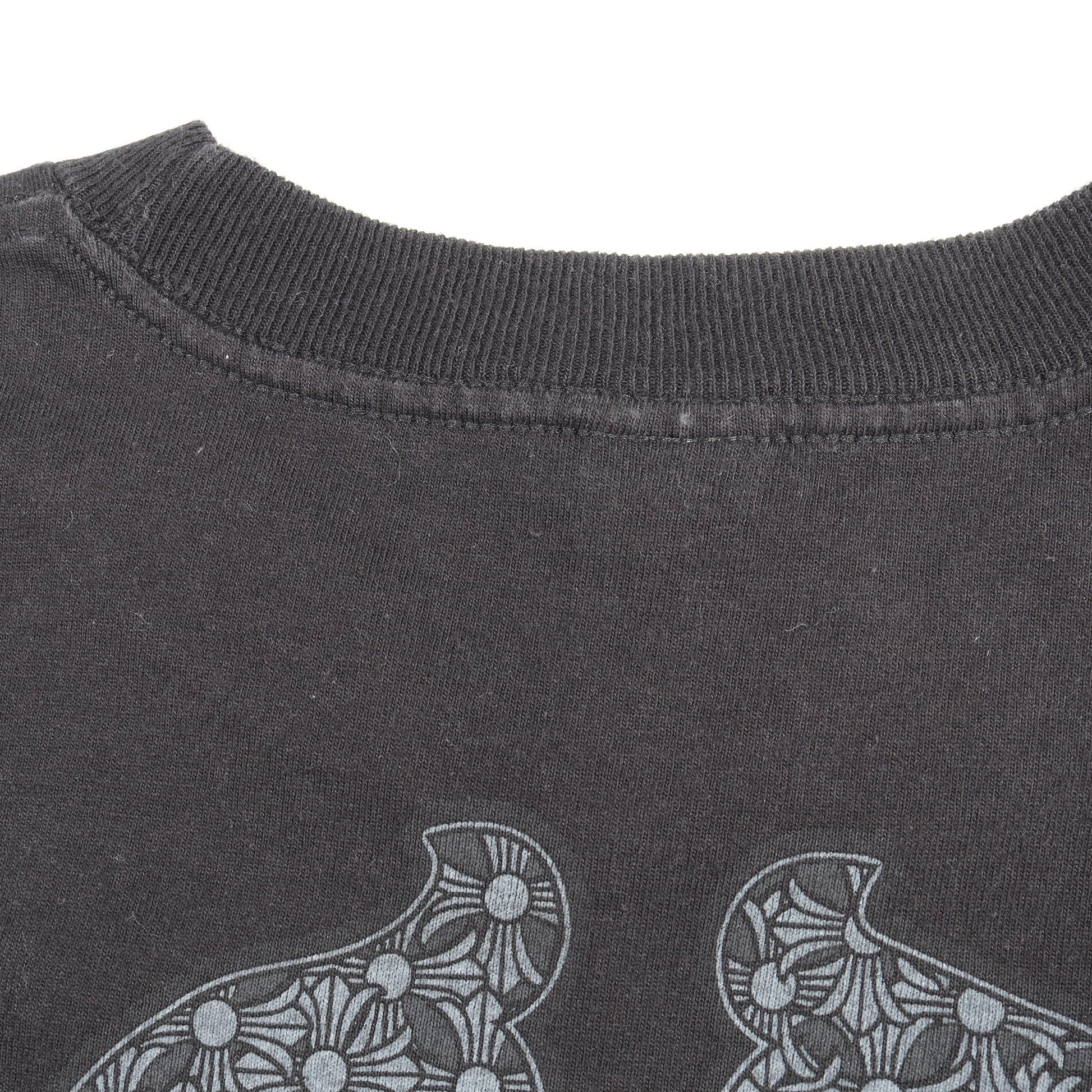 ヴァインダガー バックプリント ポケット付き 半袖Tシャツ コットン ブラック クロムハーツ トップス Chrome Hearts