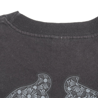 ヴァインダガー バックプリント ポケット付き 半袖Tシャツ コットン ブラック クロムハーツ トップス Chrome Hearts