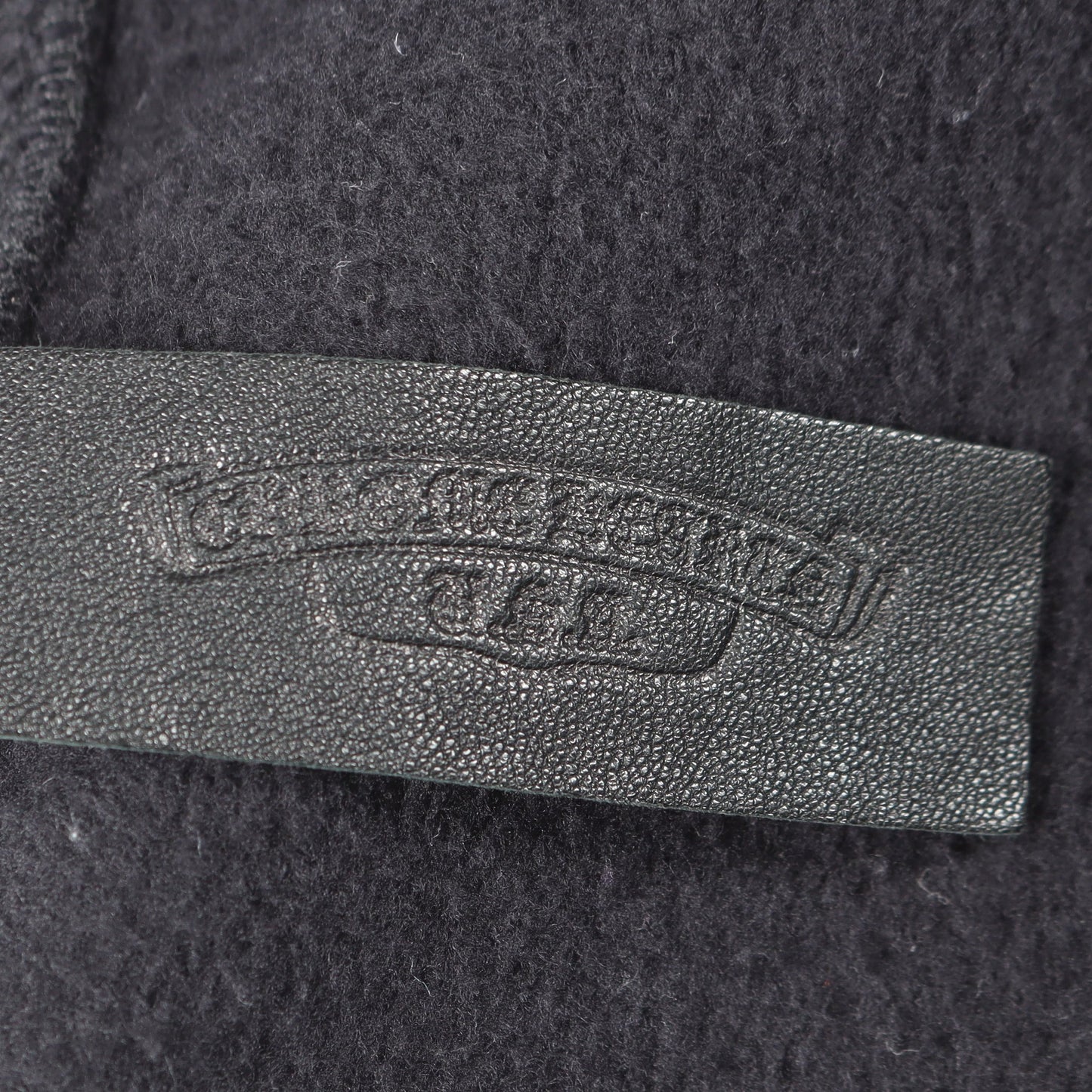 Y NOT クロスパッチ 切替 スウェットシャツ コットン レザー ブラック クロムハーツ トップス Chrome Hearts