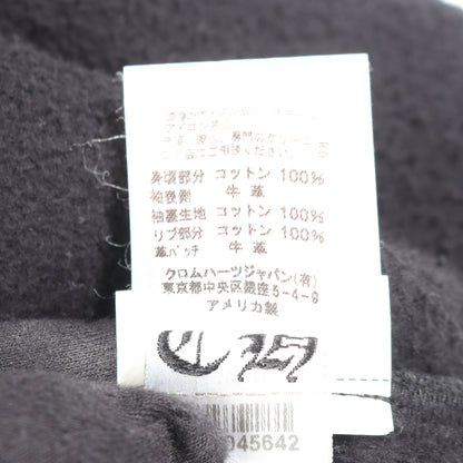 Y NOT クロスパッチ 切替 スウェットシャツ コットン レザー ブラック クロムハーツ トップス Chrome Hearts