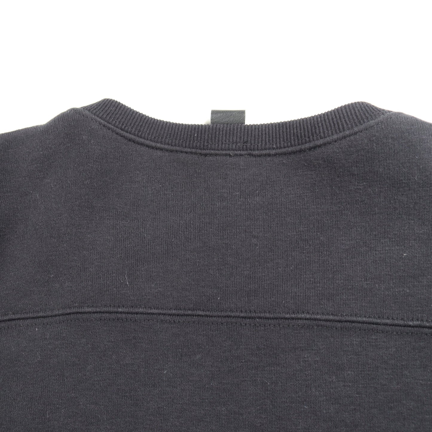 Y NOT クロスパッチ 切替 スウェットシャツ コットン レザー ブラック クロムハーツ トップス Chrome Hearts