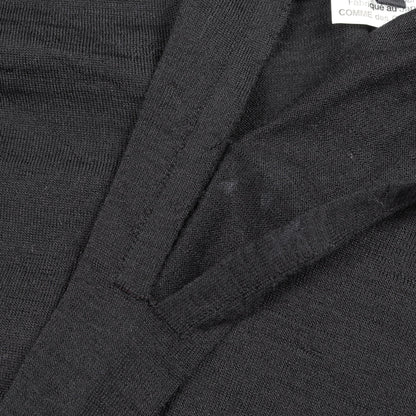 ギャザースリーブ Vネック ニット トップス ウール ブラック ジュンヤワタナベコムデギャルソン トップス JUNYA WATANABE COMME des GARCONS